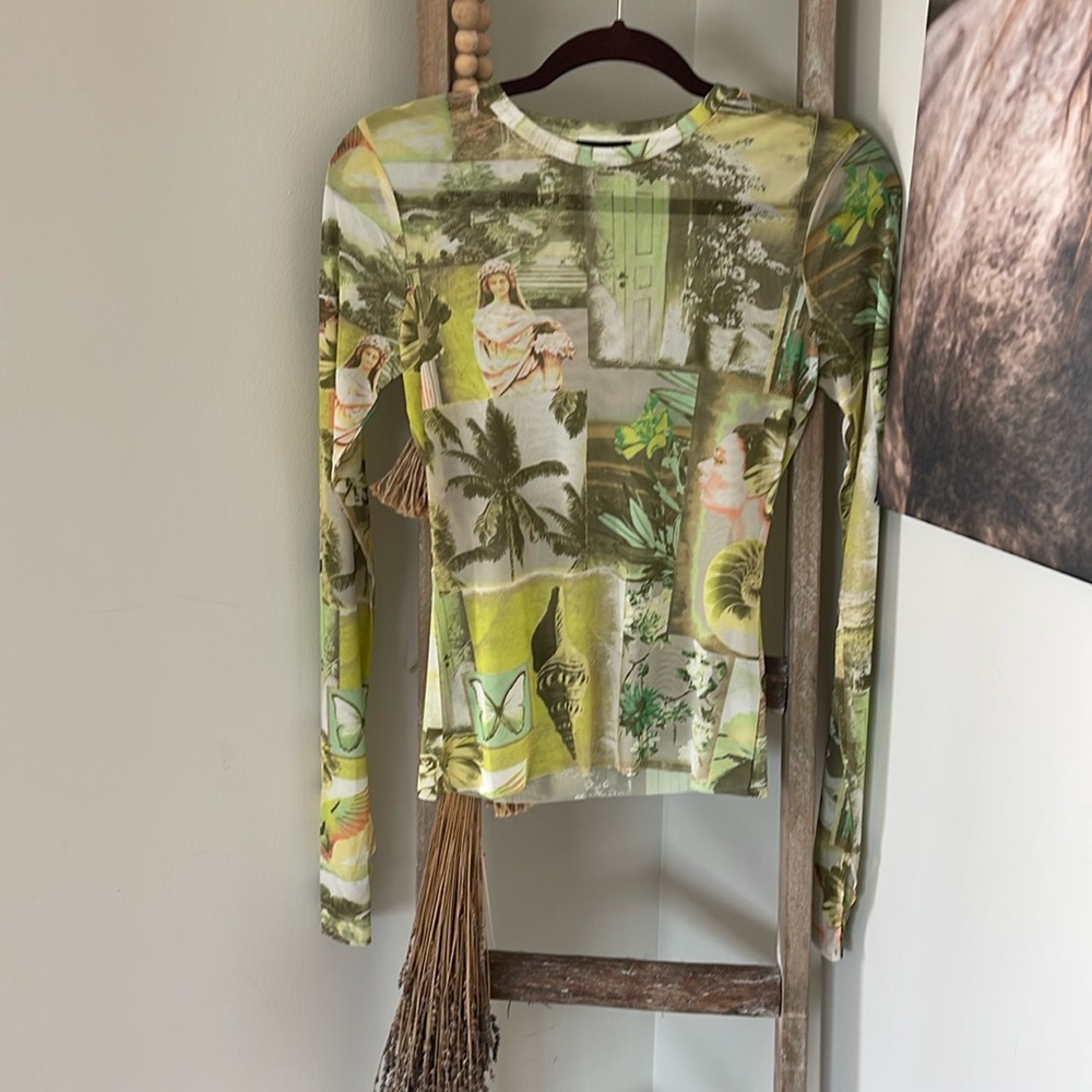 AFRM Sheer Mesh Top
